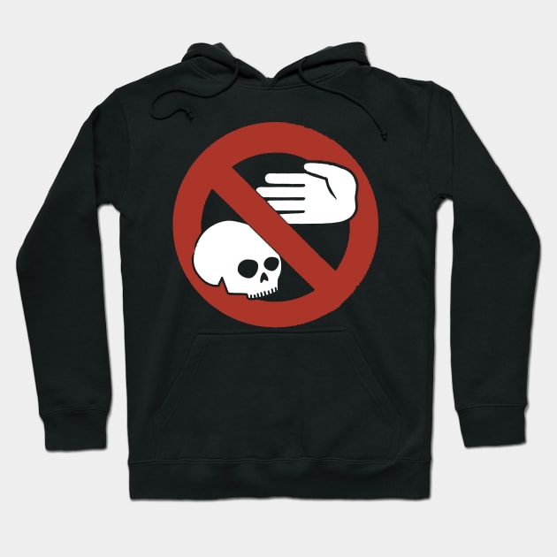 Don't Touch The Skulls In The Paris Catacombs Hoodie by kthorjensen